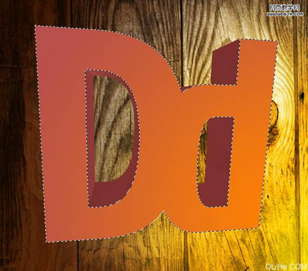 Photoshop 颓废的红色立体字制作