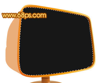 Photoshop 一台复古的黑白电视机