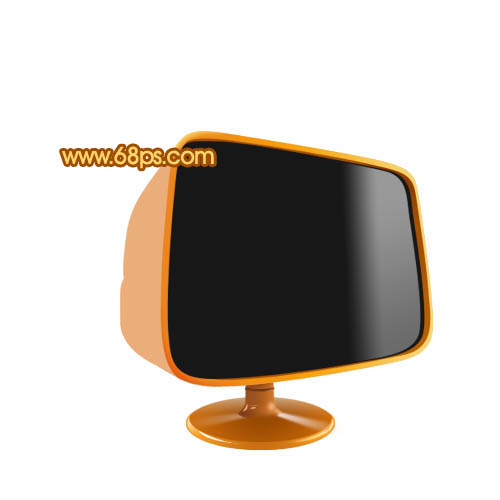 Photoshop 一台复古的黑白电视机