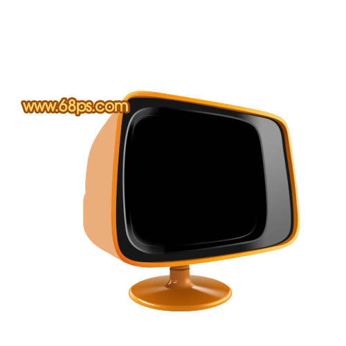 Photoshop 一台复古的黑白电视机