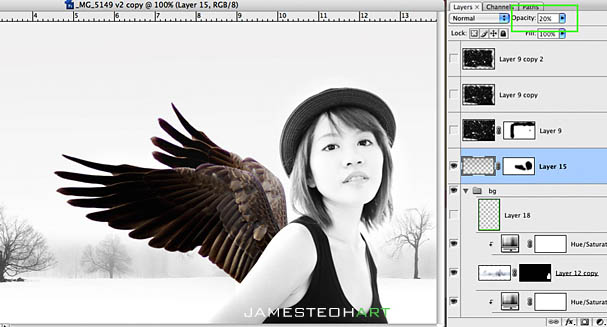 Photoshop 超经典的雪域天使