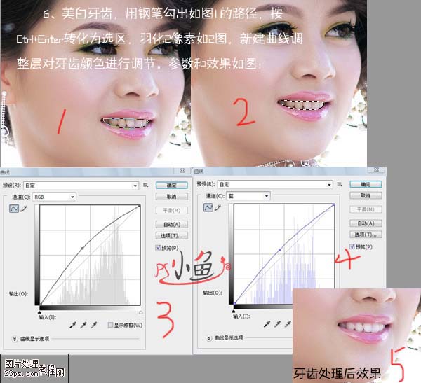 Photoshop 快速美化人物脸部