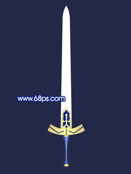 Photoshop 打造一把锋利的青铜剑