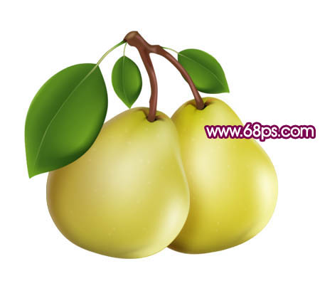 Photoshop 实现漂亮的水晶鸭梨