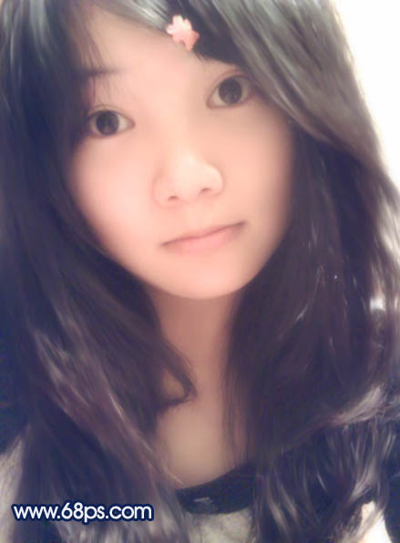 Photoshop 调出手机照片柔和的淡紫色