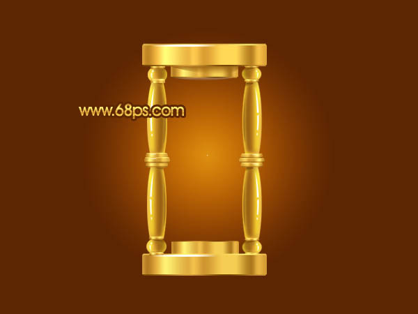 Photoshop 漂亮的黄金沙漏制作方法