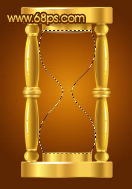 Photoshop 漂亮的黄金沙漏制作方法