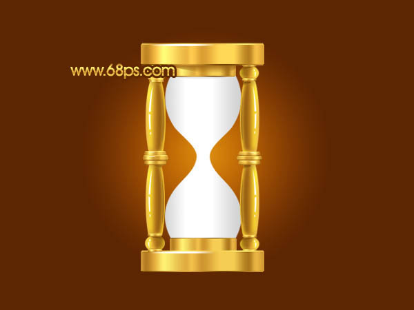 Photoshop 漂亮的黄金沙漏制作方法