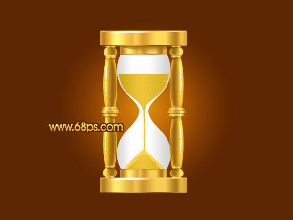 Photoshop 漂亮的黄金沙漏制作方法