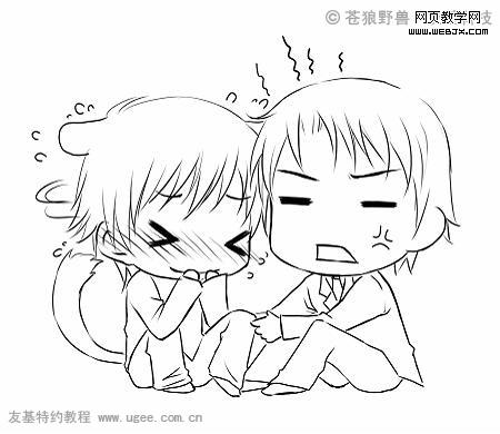 photoshop 友基数位板绘制可爱卡通漫画