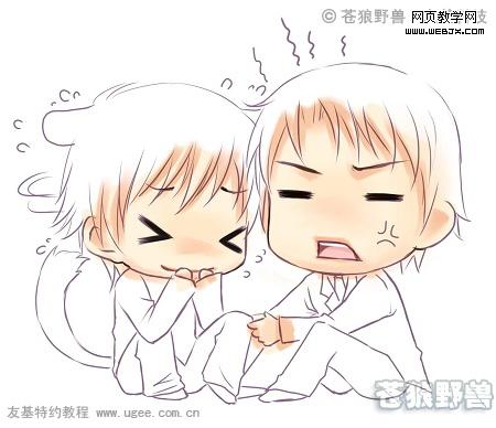 photoshop 友基数位板绘制可爱卡通漫画