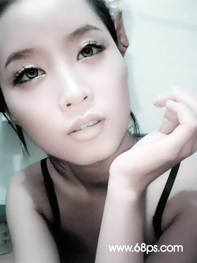 photoshop 严重偏色照片淡红的中性色修复