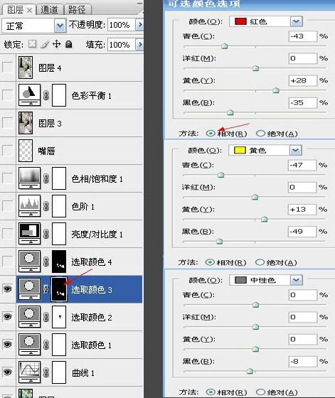 Photoshop 外景人物照片柔和的中性色