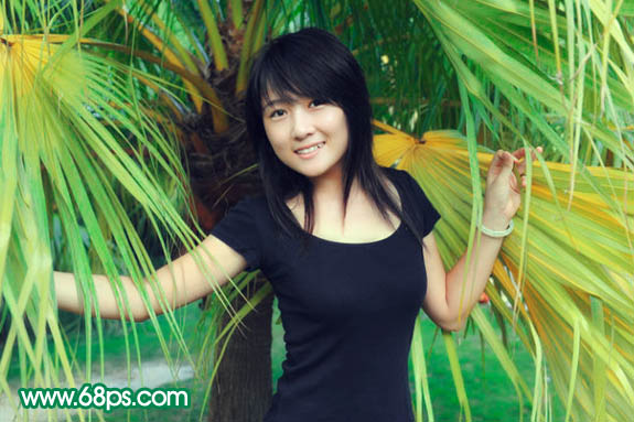 Photoshop 给手机人物照片加上糖果色