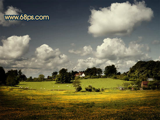 Photoshop 昏暗的黄昏外景照片