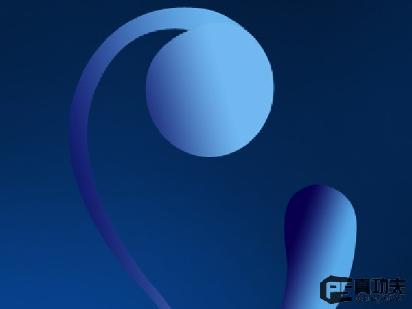 Photoshop 蓝色梦幻的潮流壁纸制作