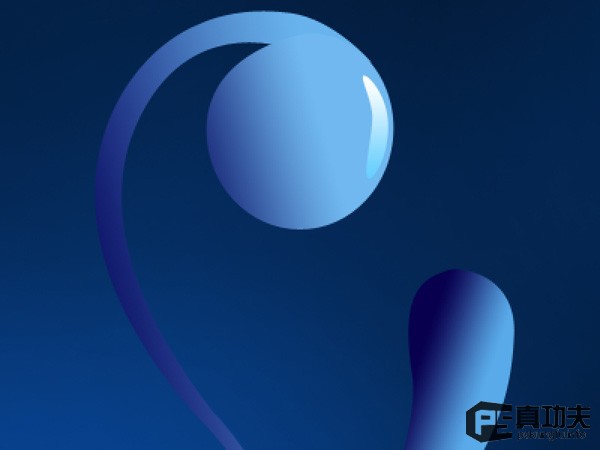 Photoshop 蓝色梦幻的潮流壁纸制作