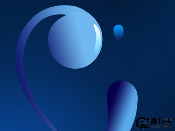 Photoshop 蓝色梦幻的潮流壁纸制作