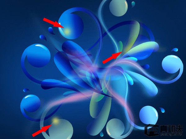 Photoshop 蓝色梦幻的潮流壁纸制作