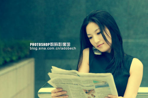 photoshop 简单三步冷色图片打造成柔美的暖色照片