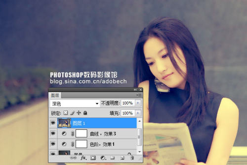 photoshop 简单三步冷色图片打造成柔美的暖色照片