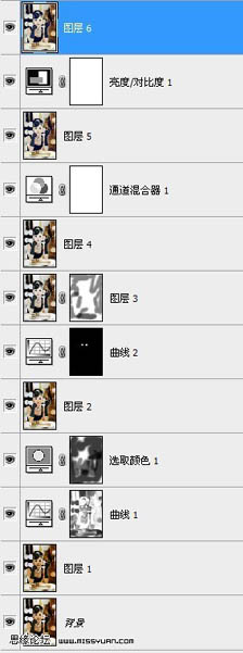 Photoshop 打造陈旧的淡黄色美女图片