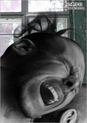 photoshop 合成狂人的呐喊