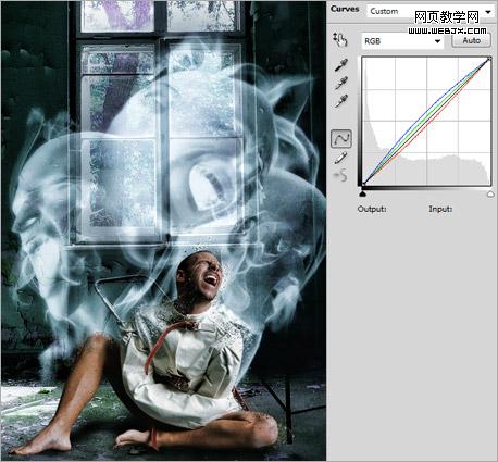 photoshop 合成狂人的呐喊
