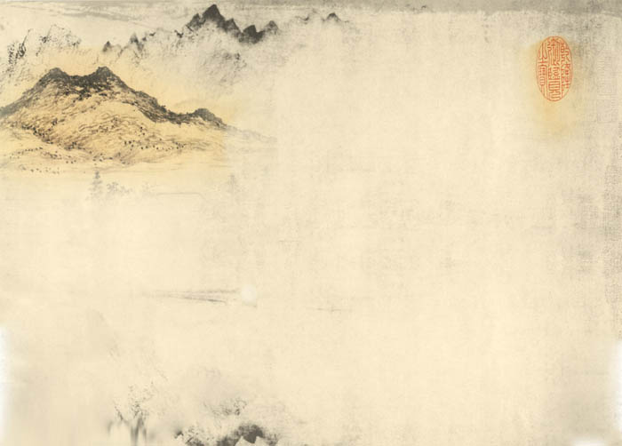 Photoshop 制作淡黄色古典人物签名效果