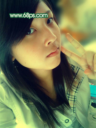 Photoshop 调出人物照片柔和的黄青色