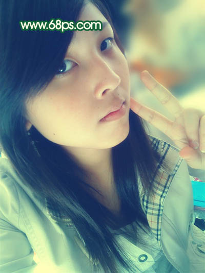 Photoshop 调出人物照片柔和的黄青色