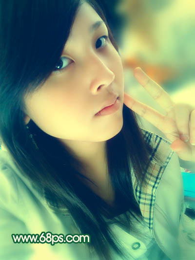 Photoshop 调出人物照片柔和的黄青色