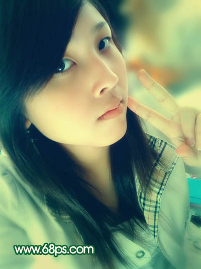 Photoshop 调出人物照片柔和的黄青色