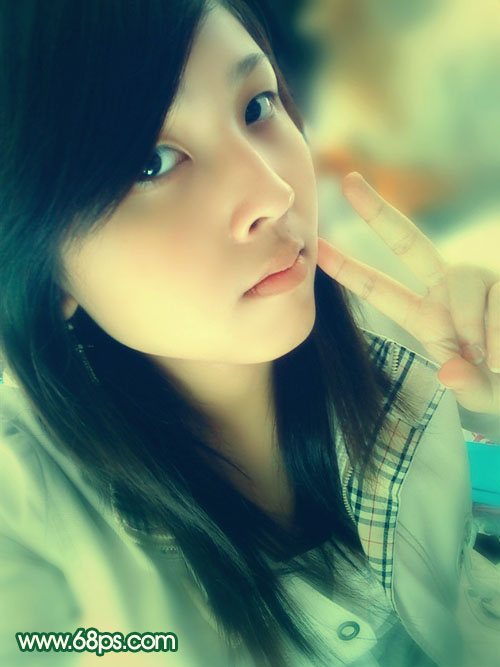 Photoshop 调出人物照片柔和的黄青色