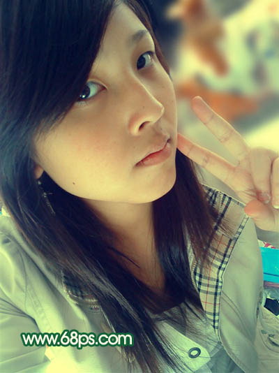 Photoshop 调出人物照片柔和的黄青色