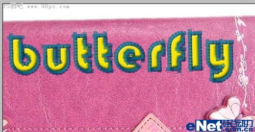 Photoshop 制作简单的缝纫字效果
