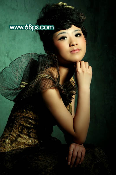 Photoshop 调出人物照片古典红润的质感肤色