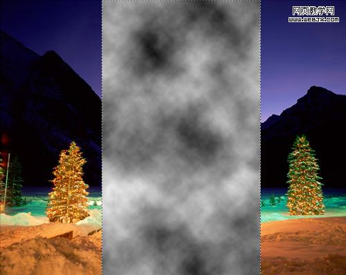 Photoshop 制作超酷光束环绕的神奇圣诞树