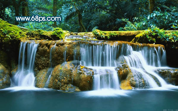 Photoshop 调出风景照片强对比的蓝黄色