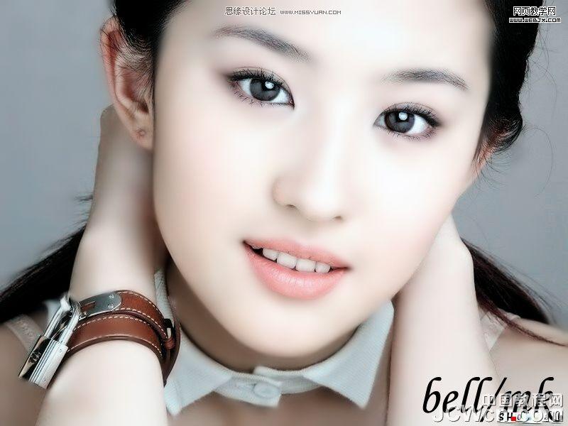 photoshop 磨皮美白教程 晶莹剔透肤色照片