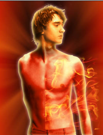 Photoshop 打造熊熊燃烧的烈焰人物