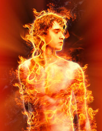 Photoshop 打造熊熊燃烧的烈焰人物
