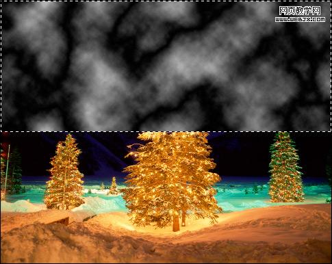 PhotoShop 神奇的天空光线照射下来特效