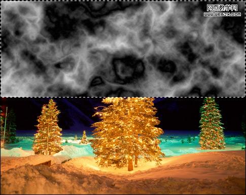 PhotoShop 神奇的天空光线照射下来特效