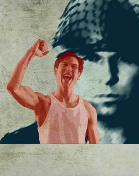 photoshop 合成一张褪色的旧海报