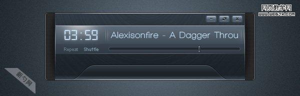 Photoshop 超酷的金属质感播放器