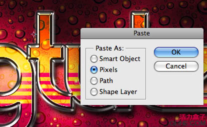 Photoshop 漂亮的潮流纹理字