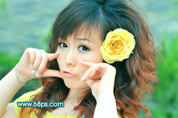 Photoshop 打造甜美的外景人物照片