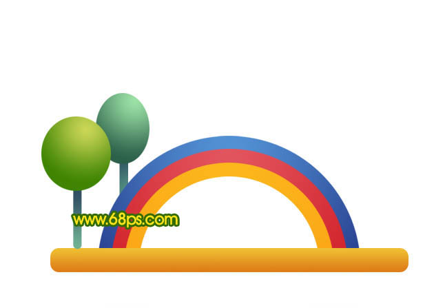 Photoshop 可爱的卡通房子图标