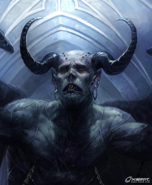 photoshop鼠绘恐怖的魔鬼插画